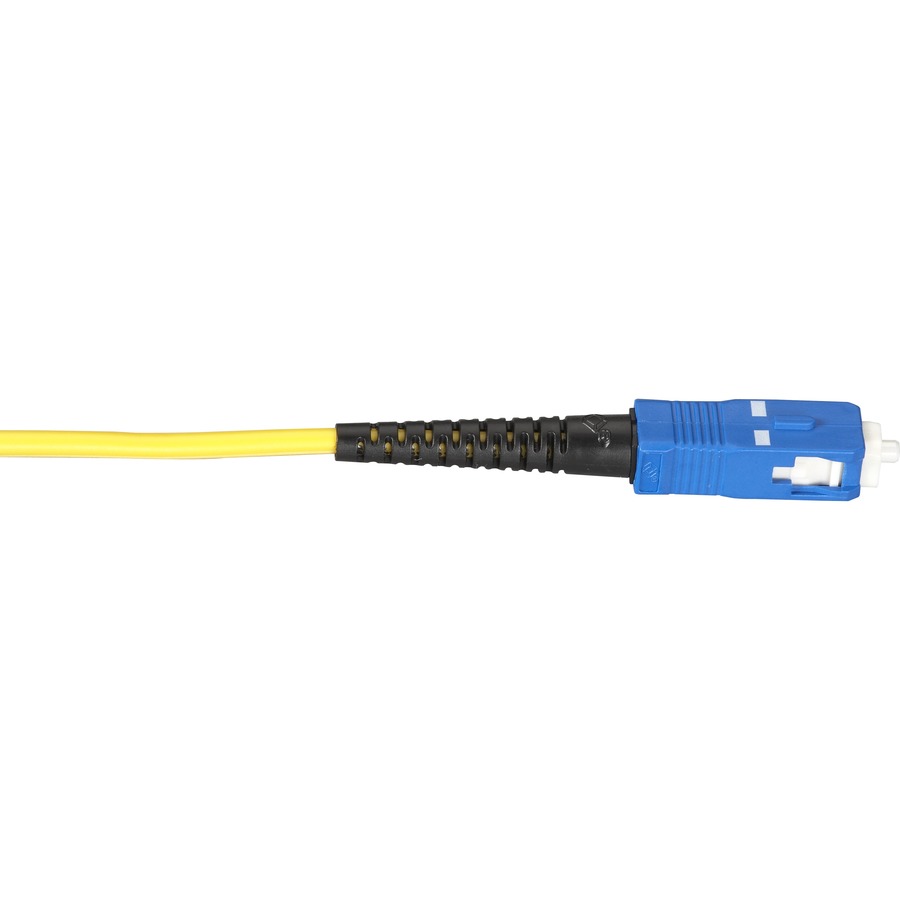 OS2 9/125 SINGLEMODE FIBER OPTIC PATCH CABLE - OFNR PVC, SC TO SC, YELLOW, 20-M
