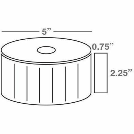 WASP WPL305 2.25 X 0.75 TT LABELS 5OD (12ROLLS)