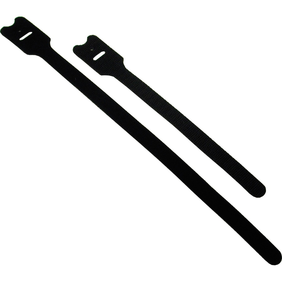 8IN SCREW-MOUNT HOOK AND LOOP TIES 10PK