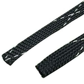BRAIDED SLEEVE 0.75IN X100FT BLK EA