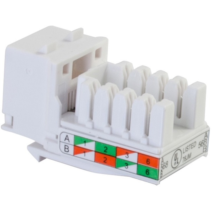 CAT6 90 KEYSTONE JACK WHT