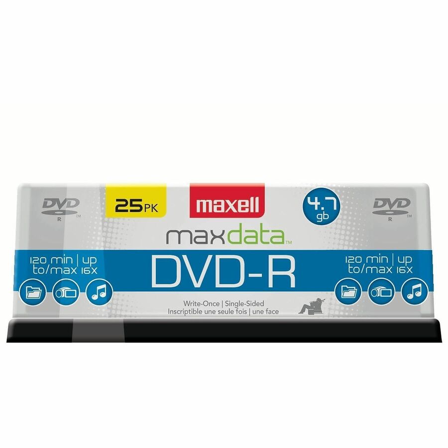 DVD-R 4.7GB 16X 25PK SPINDLE.