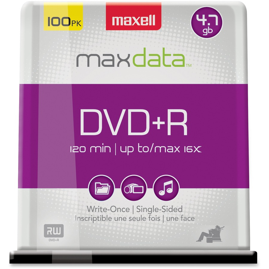 100 X DVD+R 4.7 GB 16X SPINDLE