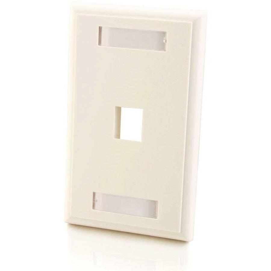 1-PORT KEYSTONE WALLPLATE WHT