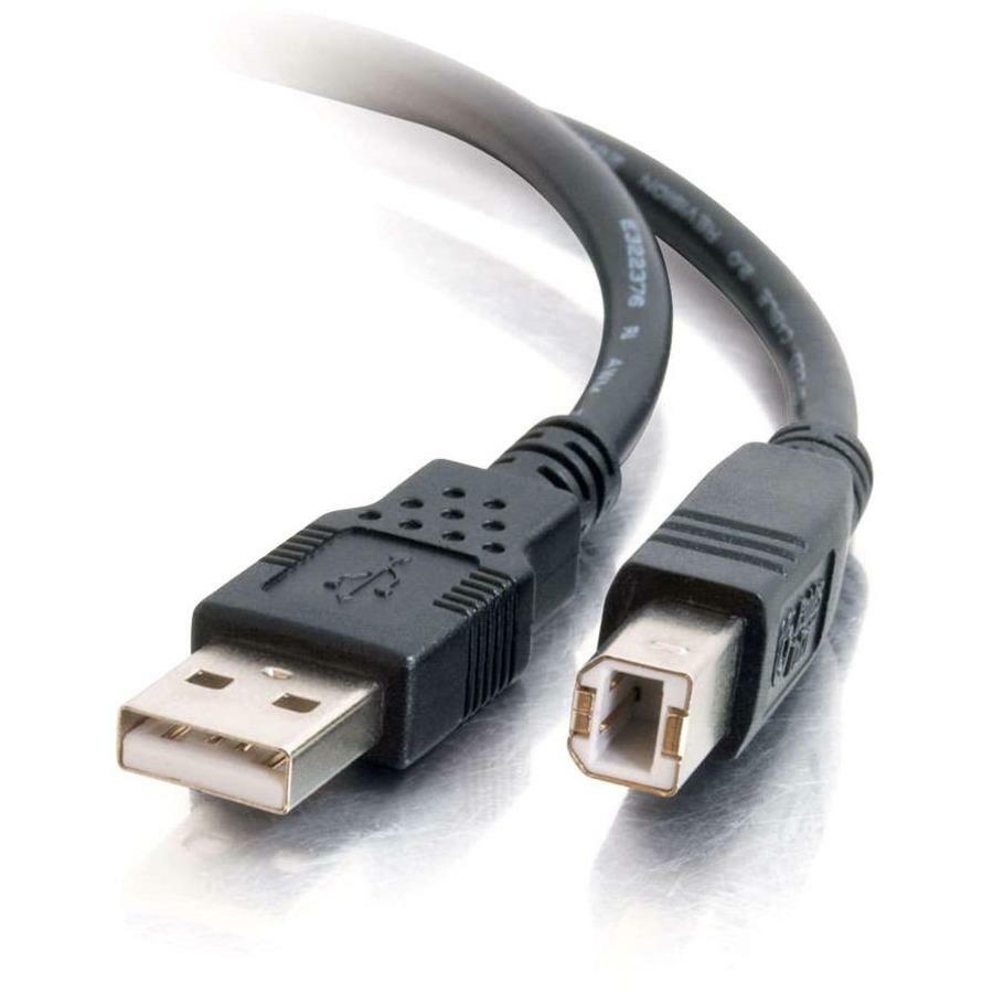 16.4FT (5M) USB 2.0 A/B CABLE - BLACK - EASILY CONNECT A USB HUB, KEYBOARD OR MO