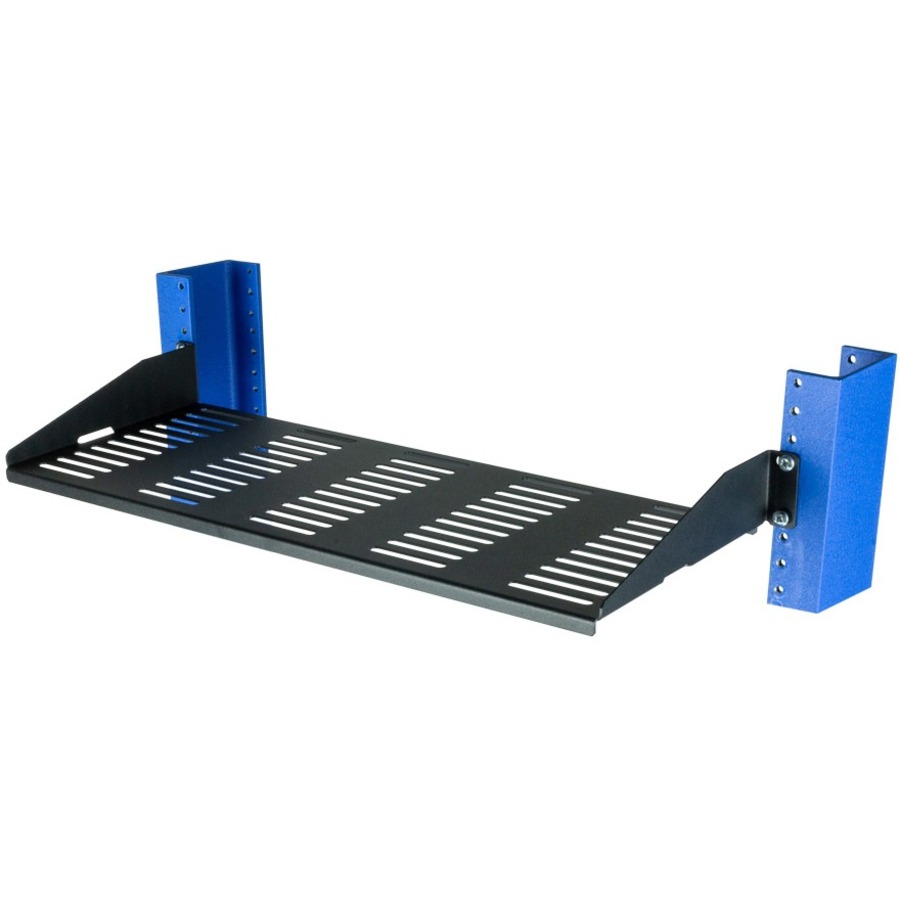 2POST FIXED SHELF 7IN VENTED, FLANGE DOW