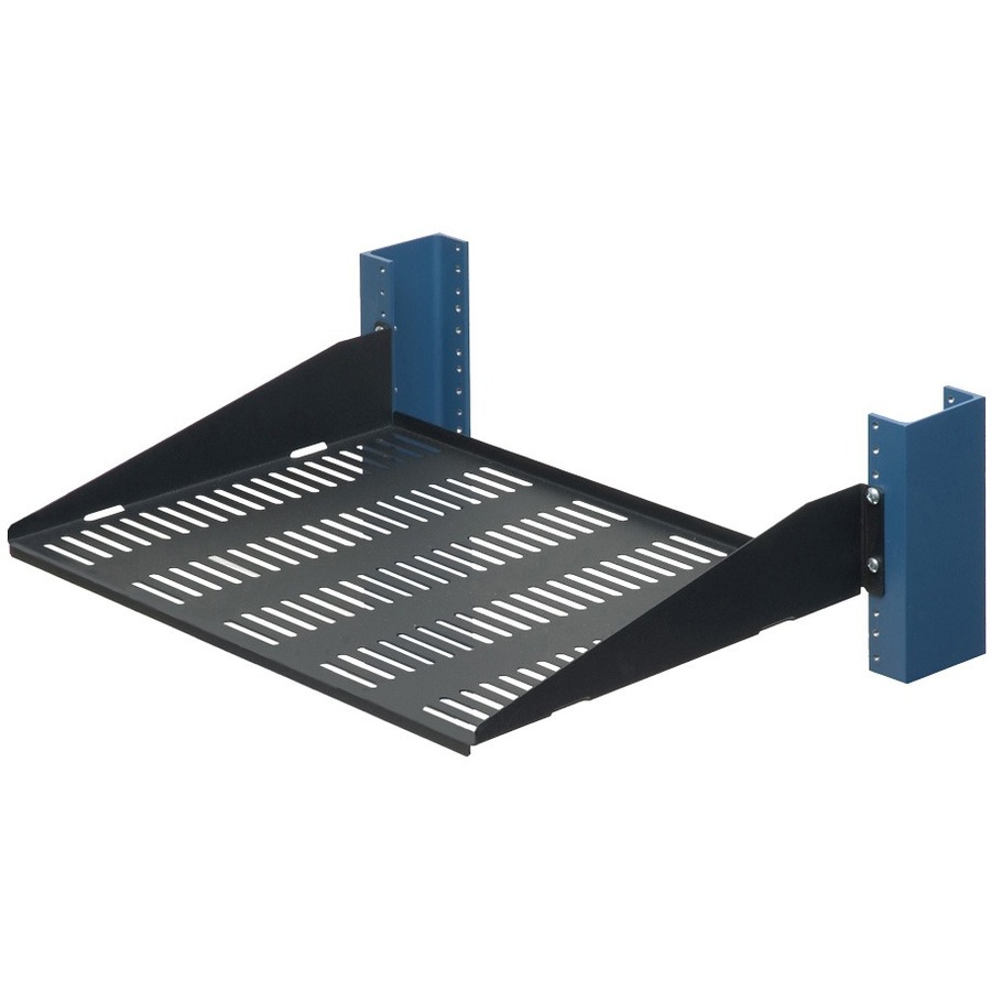 2 POST RACK SHELF - 13 INCH VENTED FLANGES DOWN