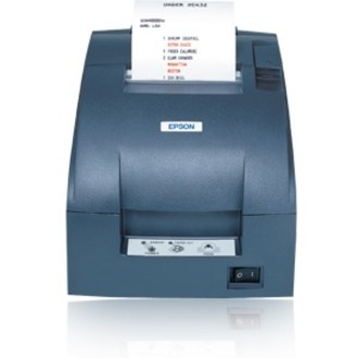 Epson TM-U220B POS Receipt Printer (C31C514653)| Gray, Serial, Auto cutter. Cover and Power Supply included