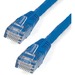 StarTech Blue Cat6 Patch Cable - 1 ft. (C6PATCH1BL)