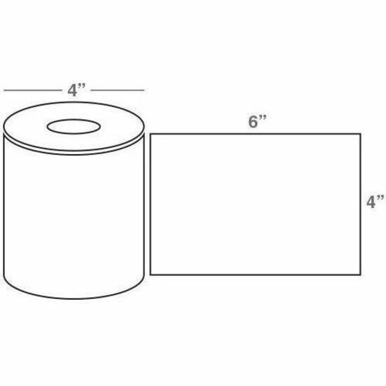 THERMAL TRANSFER QUAD PACK LABELS - WHITE - 4 IN X 6 IN - 1000 PCS