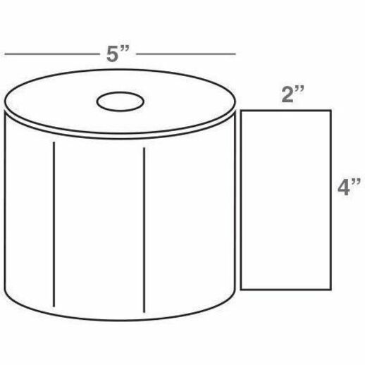 WASP WPL305 4.0 X 2.0 DT LABELS, 5OD (12 ROLLS)