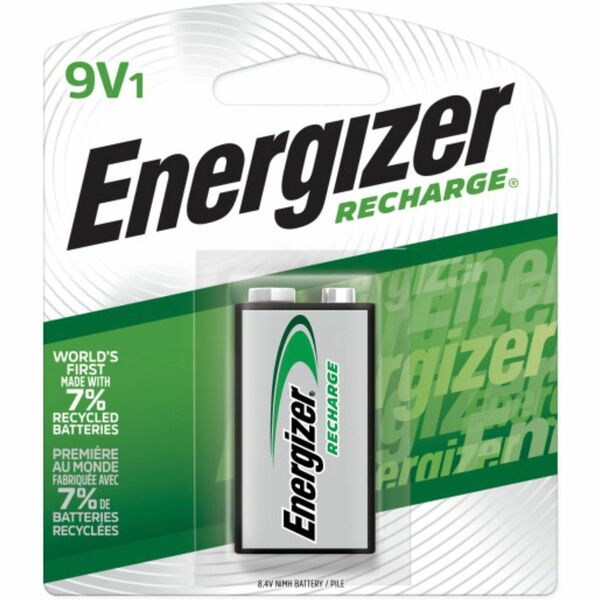 ENERGIZER 9V 175mAh NiMH Rechargeable Battery 1 Pack