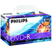 Philips DVD-R 16X 4.7GB Full Logo Silver Matte Surface Cake Box 100 Packs (DM4S6B02C/17)