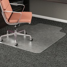 Deflecto RollaMat for Carpet - Carpeted Floor - 53" (1346.20 mm) Length x 45" (1143 mm) Width - Vinyl - Clear