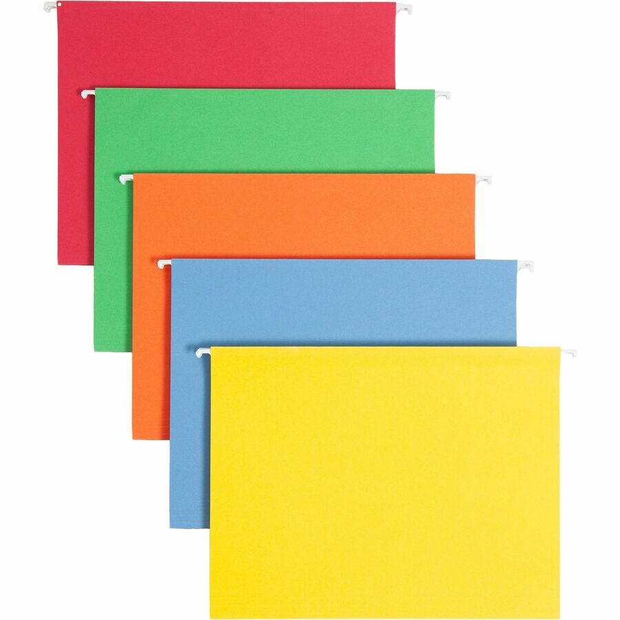 Smead Color Hanging Folders with 1/3-Cut Tabs 11 Pt Stock Assorted Colors 25/BX 