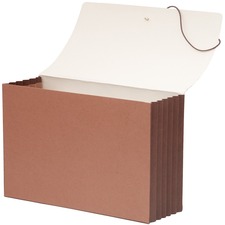 Smead Legal Recycled File Wallet - 15 3/8" x 10" - 5 1/4" Expansion - Top Tab Location - Tyvek - Redrope - 30% Recycled