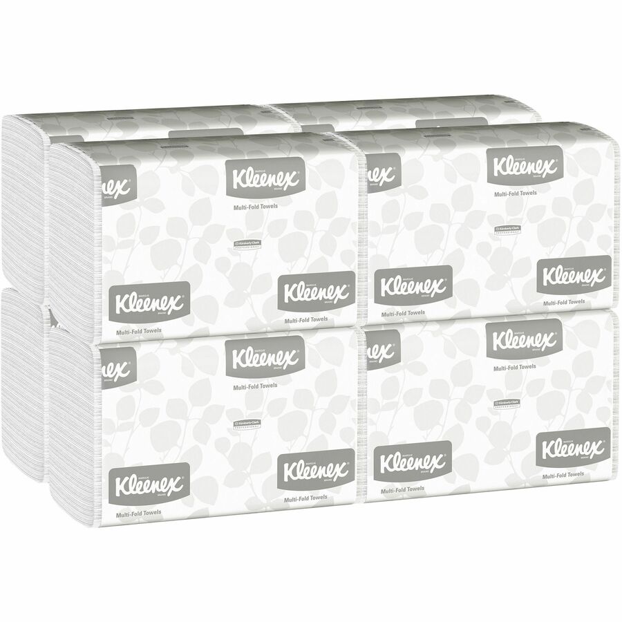 1 Ply 9.40" X Kleenex Multi-fold Hand Towel 600 / Pack 150 Sheets/bundle 