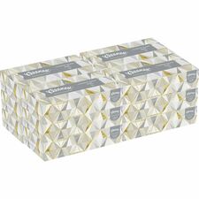 Kleenex Professional Facial Tissue for Business - Flat Box - 2 Ply - 8.3" x 7.8" - White - 125 Per Box - 12 / Carton
