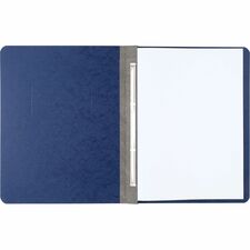 ACCO Presstex Letter Recycled Report Cover - 3" Folder Capacity - 8 1/2" x 11" - Dark Blue - 30% Recycled - 1 Each