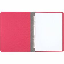 ACCO Letter Recycled Report Cover - 3" Folder Capacity - 8 1/2" x 11" - Executive Red - 50% Recycled - 1 Each