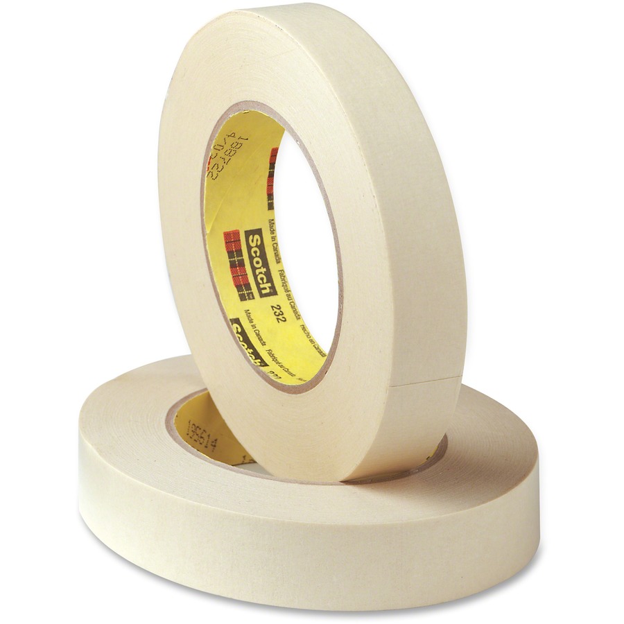 Scotch 232 High Performance Masking Tape 60 Yd Length X 1 Width 6 3 Mil Thickness 3 Core