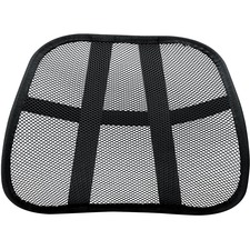 Fellowes Office Suites Mesh Back Support - Black - Mesh Fabric - 1 Each