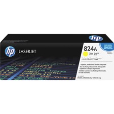 HP 824A (CB382A) Original Laser Toner Cartridge - Single Pack - Yellow - 1 Each - 21000 Pages