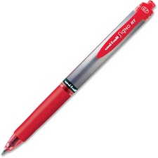 uniball™ SigNo RT Gel Ink Pens - Medium Pen Point - 0.7 mm Pen Point Size - Refillable - Retractable - Red Gel-based Ink - Red Metal Barrel - 1 Each