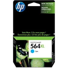 HP 564XL Original Ink Cartridge - Single Pack - Inkjet - Cyan - 1 Each