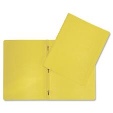 Hilroy Letter Recycled Report Cover - 8 1/2" x 11" - 3 Fastener(s) - Yellow - 1 Each