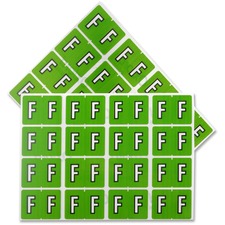 Pendaflex A-Z End End Tab Filing Labels - "Alphabet" - 1 1/4" Width x 15/16" Length - Rectangle - Light Green - 240 / Pack - Self-adhesive