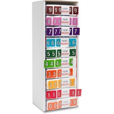 Pendaflex Numeric End Tab Filing Labels - #0-9 - "Number" - 1 1/4" Width x 15/16" Length - Rectangle - 5000 / Box - Self-adhesive