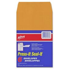 Hilroy Press-It Seal-It Self Adhesive Envelope - Business - 5 7/8" Width x 9" Length - Self-sealing - 6 / Pack