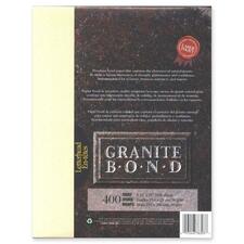 First Base 78303 Granite Bond Laser Paper - Letter - 8 1/2" x 11" - 24 lb Basis Weight - 400 / Pack - Acid-free, Lignin-free - Ivory