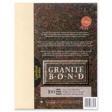 First Base Granite Bond Laser Paper - Letter - 8 1/2" x 11" - 24 lb Basis Weight - 100 / Pack - Acid-free, Lignin-free - Ivory