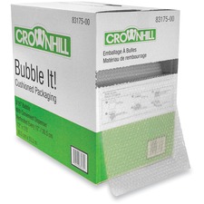 Crownhill Cushion Wrap - 12" (304.80 mm) Width x 175 ft (53340 mm) Length - 187.5 mil (4.8 mm) Thickness - Lightweight - Polyethylene