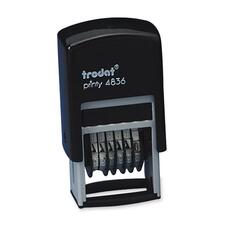 Trodat Printy Numbering Stamp - 6 Bands - Plastic Plastic - 1 Each