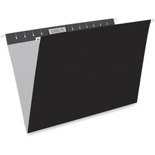 Pendaflex 1/5 Tab Cut Legal Recycled Hanging Folder - 8 1/2" x 14" - Black - 10% Recycled - 25 / Box