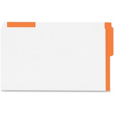 Pendaflex Legal Recycled Top Tab File Folder - Top Tab Location - Orange - 10% Recycled - 100 / Box