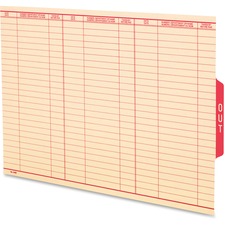 Pendaflex Oxford Shelf Out Guide - Legal - Red Tab(s) - Recycled - 1 Each