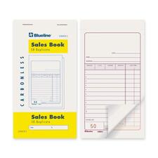 Blueline Retail Sales Order Book - 50 Sheet(s) - Gummed - 2 PartCarbonless Copy - 3 1/2" (8.9 cm) x 6" (15.2 cm) Sheet Size - White Sheet(s) - Red, Black Print Color - 1 Each