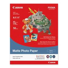 Canon Premium Photo Paper - Letter - 8 1/2" x 11" - Matte - 1 Each - Heavyweight - White