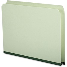 Pendaflex Letter Recycled Top Tab File Folder - 8 1/2" x 11" - Pressboard - Green - 30% Recycled - 1 Each