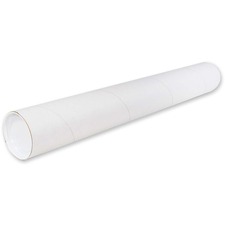 Crownhill Kraft Mailing Tubes - 24" Length - 3" Diameter - Kraft - 1 Each - White