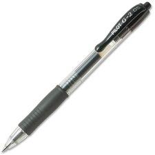 Pilot Extra Fine Retractable Rollerball Pen - Extra Fine Pen Point - Refillable - Retractable - Black Gel-based Ink - Black Barrel - 1 Each