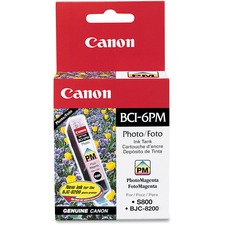 Canon BCI-6PM Original Ink Cartridge - Inkjet - 370 Pages - Magenta - 1 Each