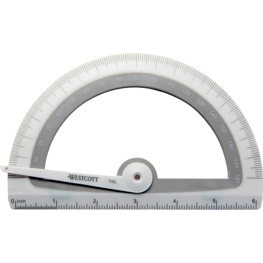 Westcott Antimicrobial Student Protractor Assorted 1 / Each Mac