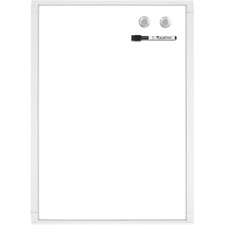 Quartet Mini Magnetic Dry Erase Board - 17" (1.4 ft) Width x 11" (0.9 ft) Height - White Surface - Magnetic - 1 Each