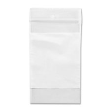 Crownhill Reclosable Poly Bag - 3" (76.20 mm) Width x 2" (50.80 mm) Length - 2 mil (51 Micron) Thickness - Clear, White - Vinyl - 100/Pack - Food, Storage