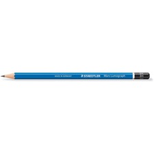 Staedtler Mars Lumograph Pencil - 3H Lead - Gray Lead - Blue Wood Barrel - 1 Each